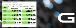 Very fast Kinston KC3000 1TB Gen 4 SSD.
